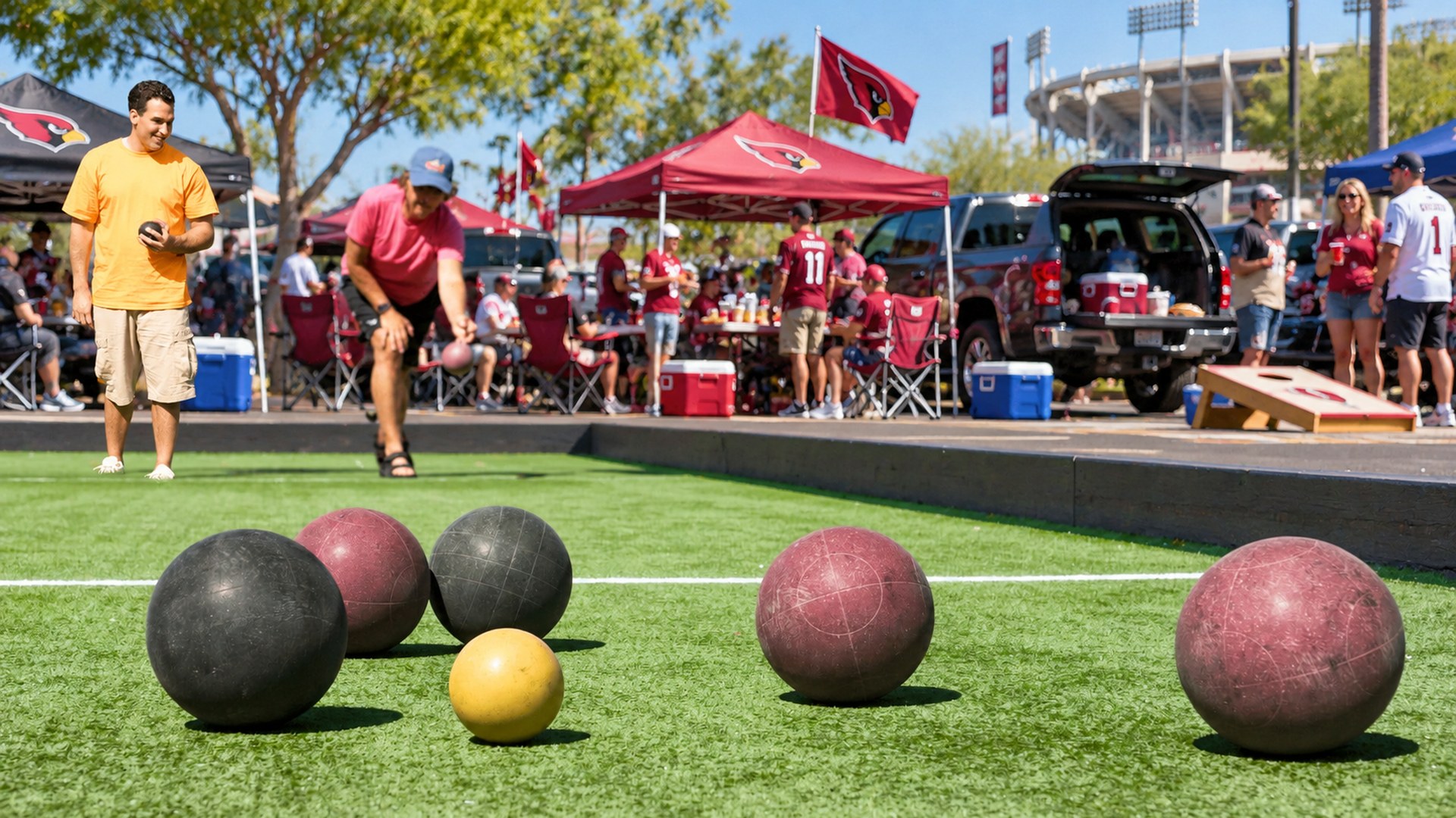 Bocce on the lot