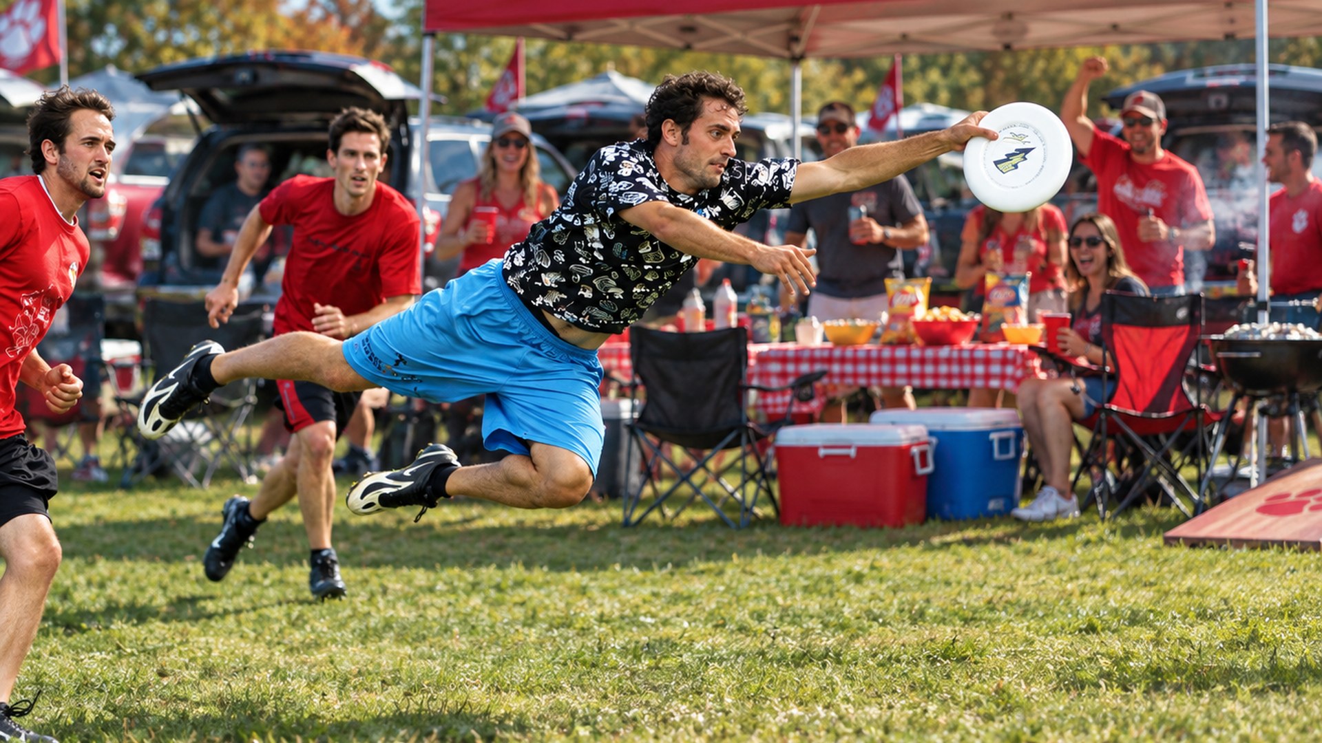 Frisbee on the lot