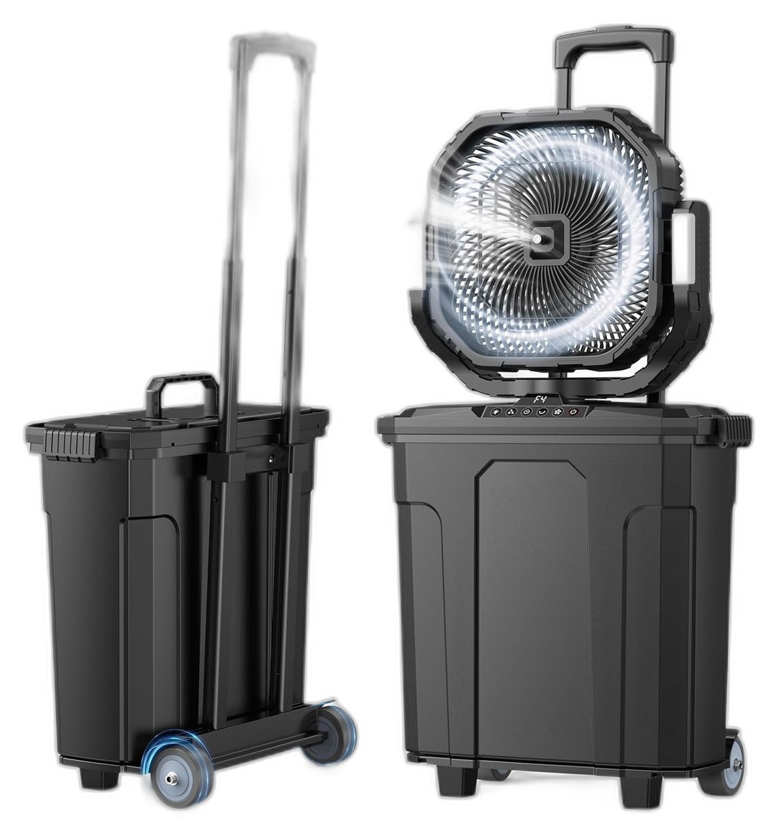 Cordless misting fan