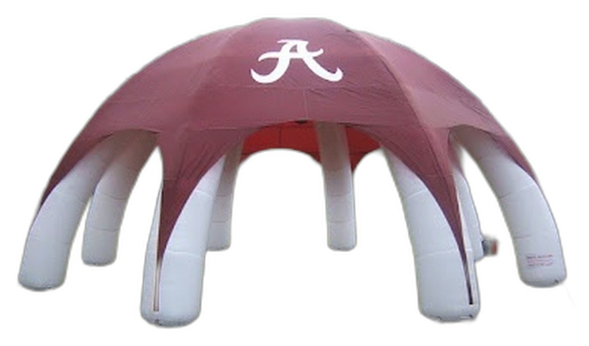 Inflatable spider tent