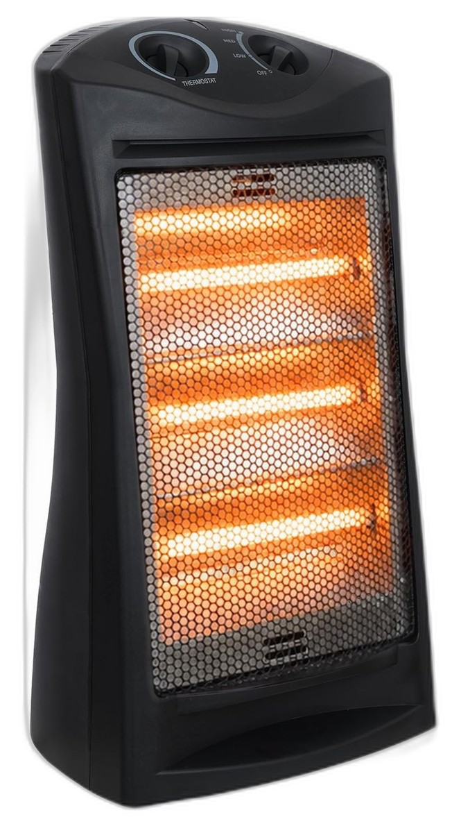 Portable electric quartz heater