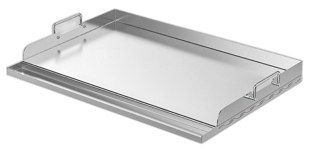 Stainless griddle attachment