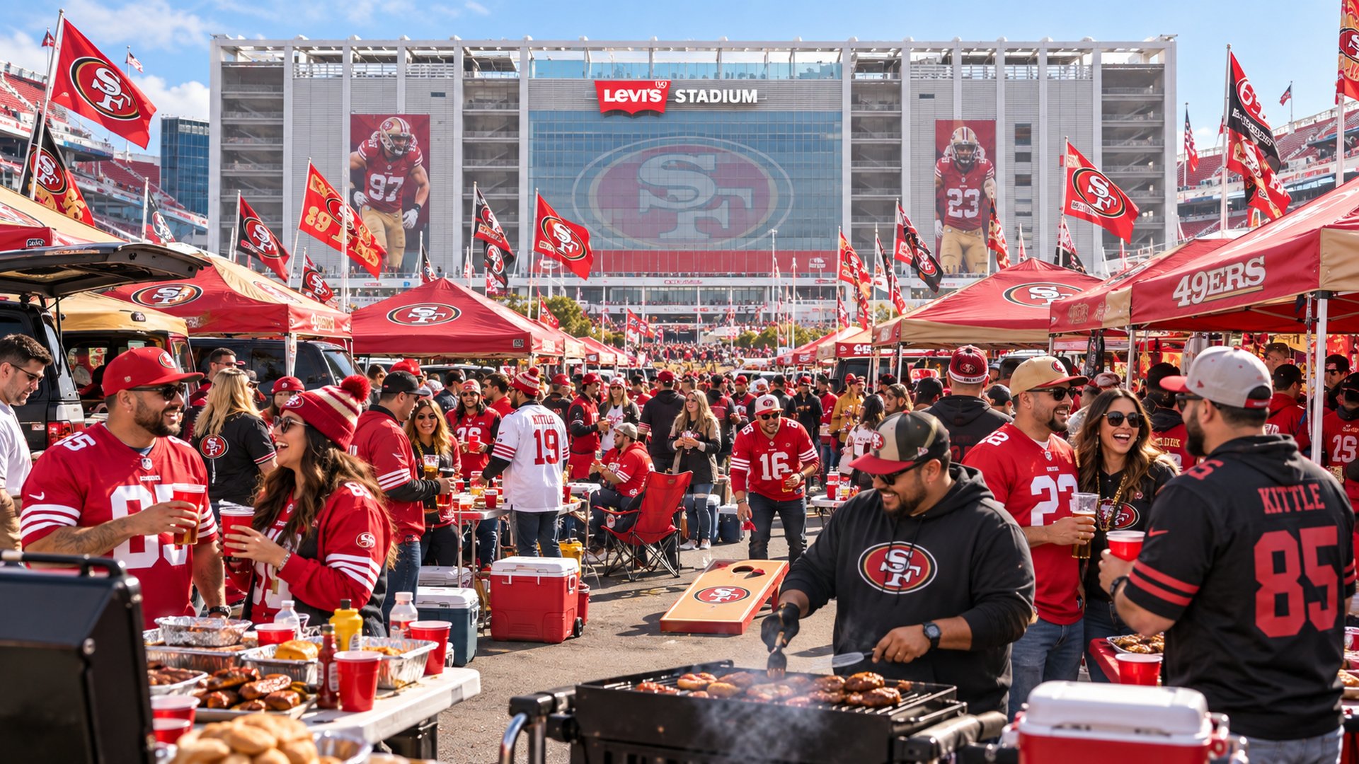 49ers football tailgate at Levi's Stadium · Santa Clara, CA