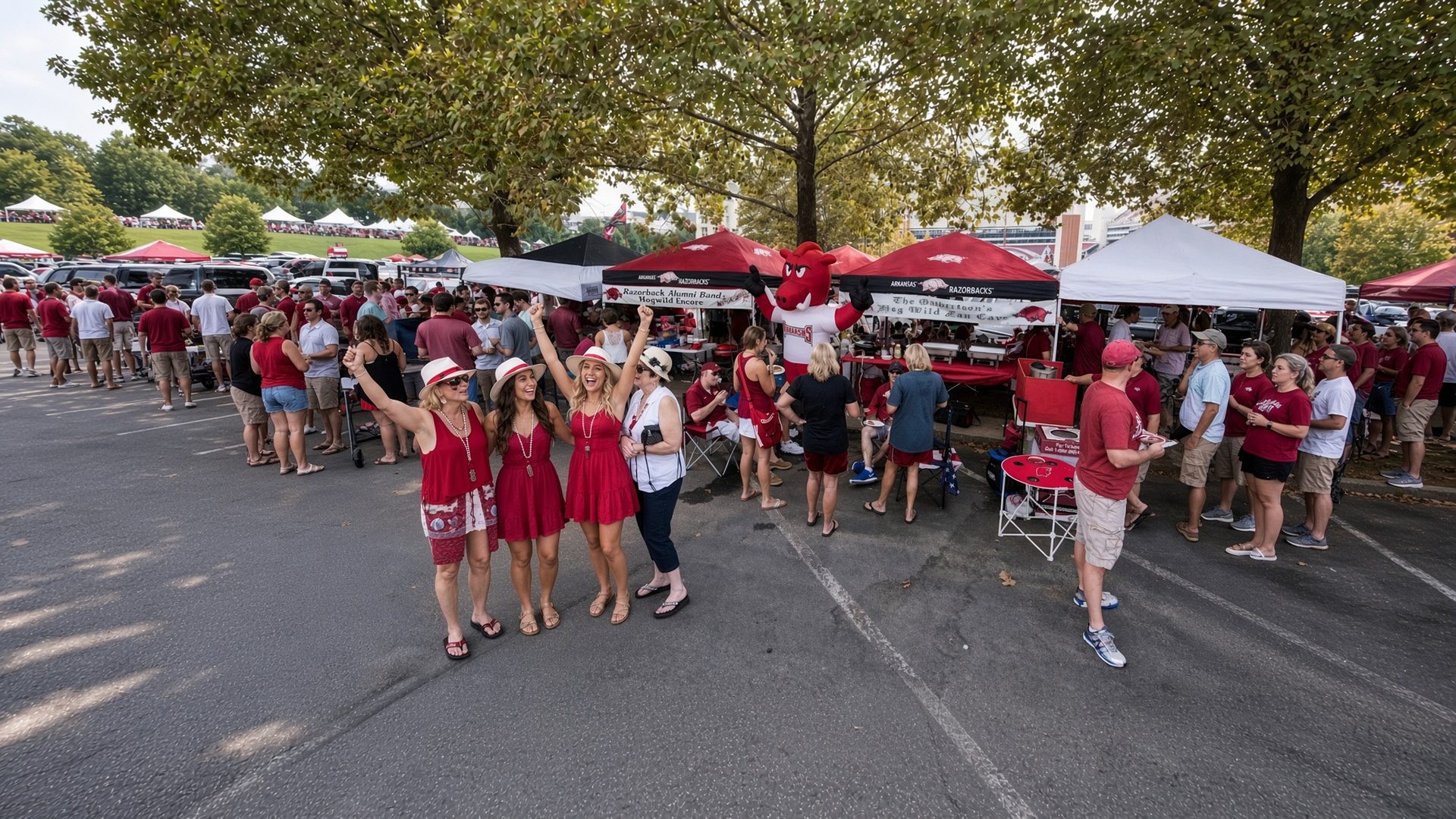 Arkansas football tailgate at Reynolds Razorback Stadium · Fayetteville, AR