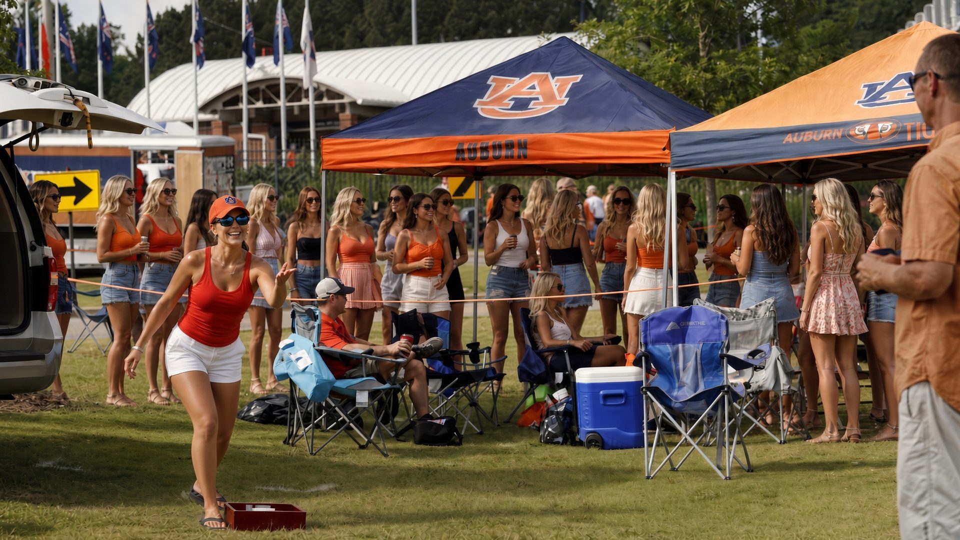 Auburn football tailgate at Jordan-Hare Stadium · Auburn, AL
