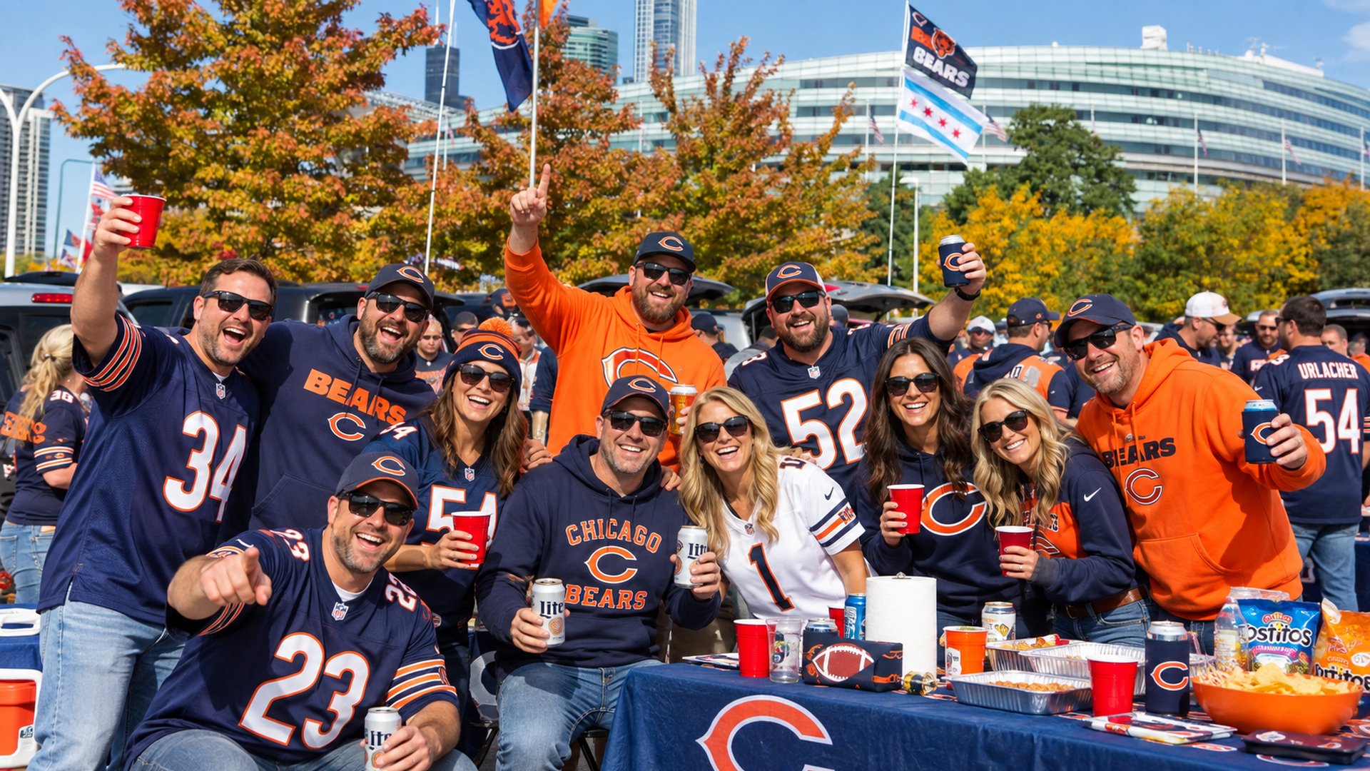 Bears football tailgate at Soldier Field · Chicago, IL