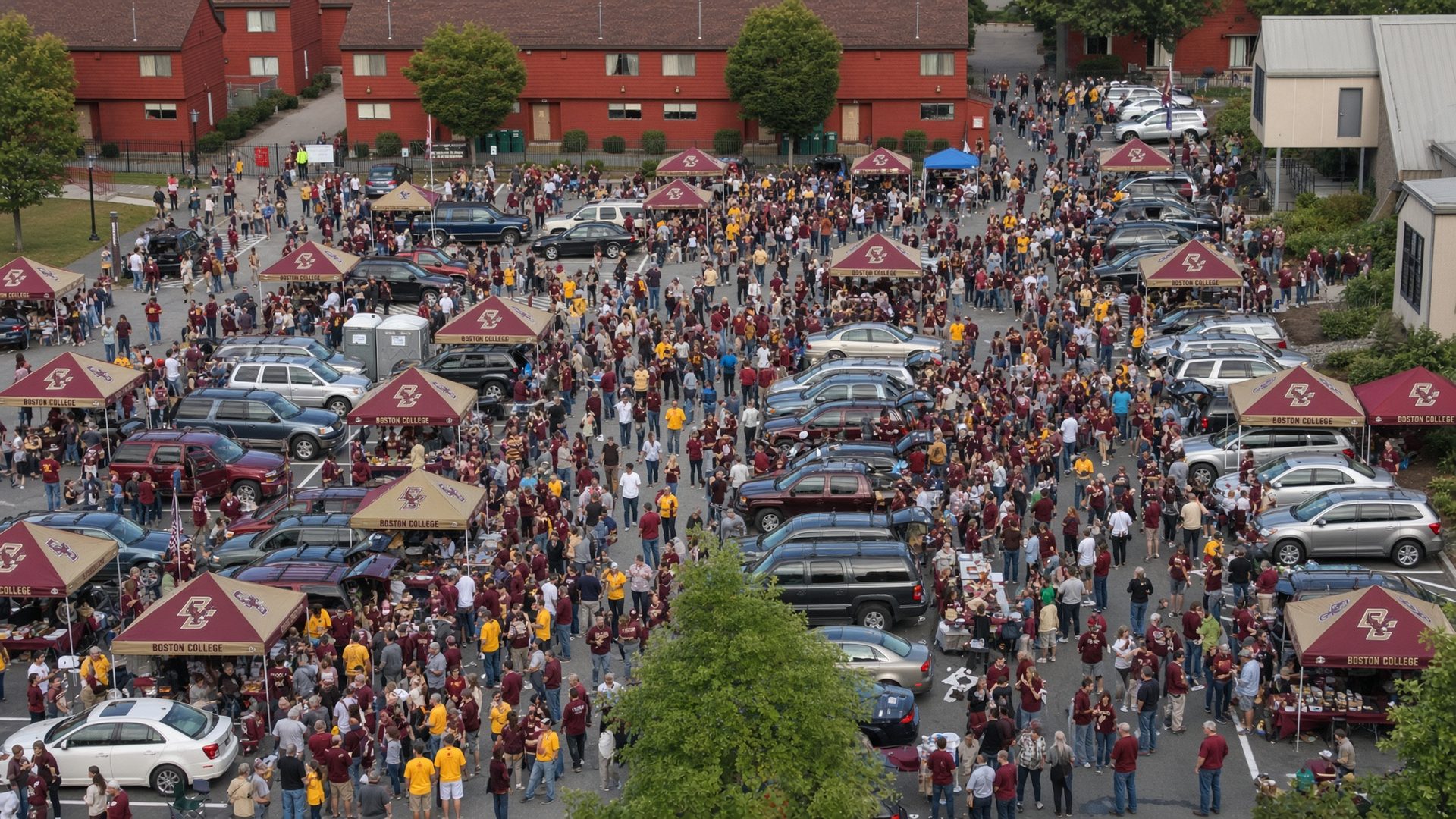 Boston College football tailgate at Alumni Stadium · Chestnut Hill, MA