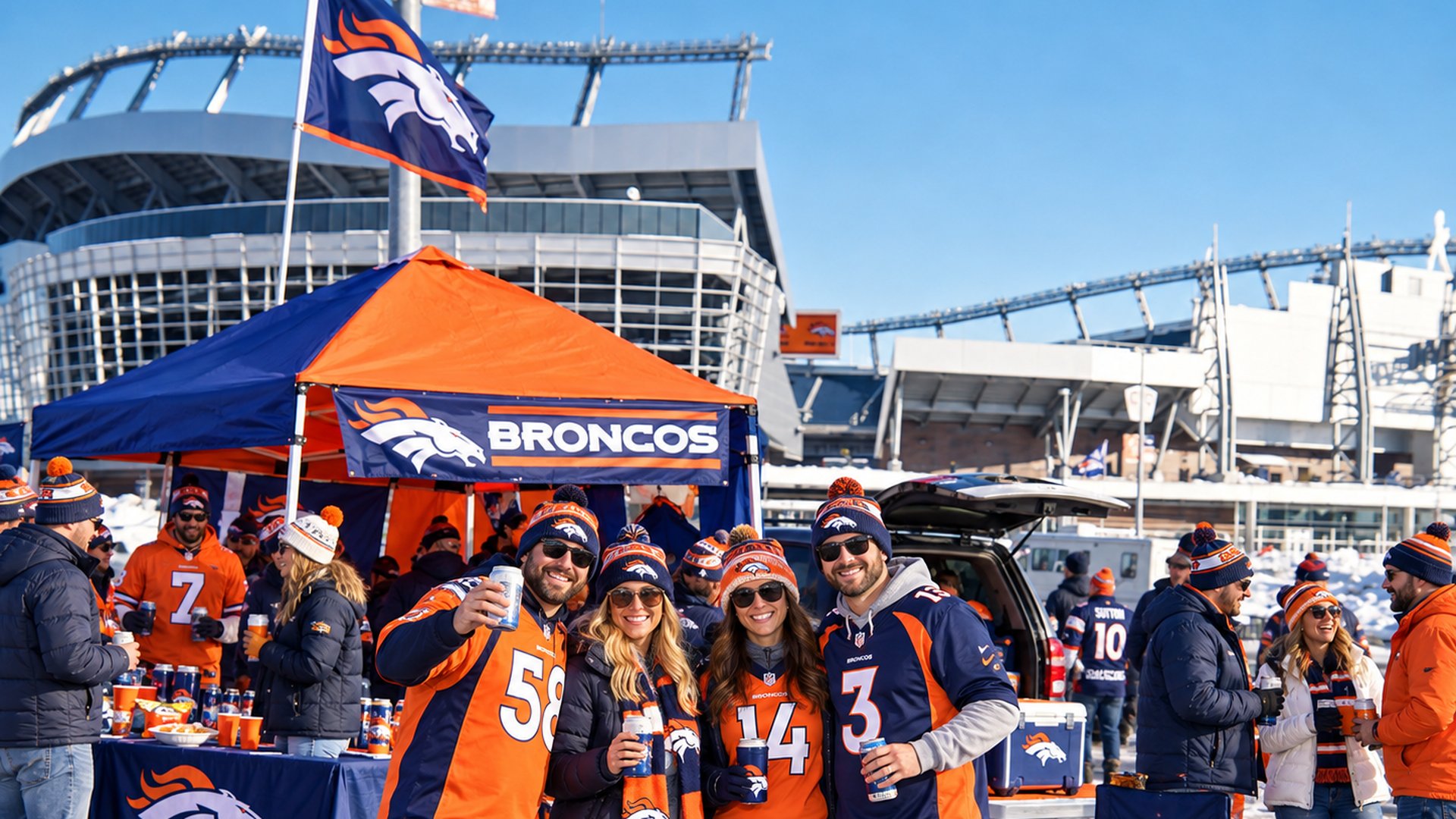 Broncos football tailgate at Empower Field at Mile High · Denver, CO