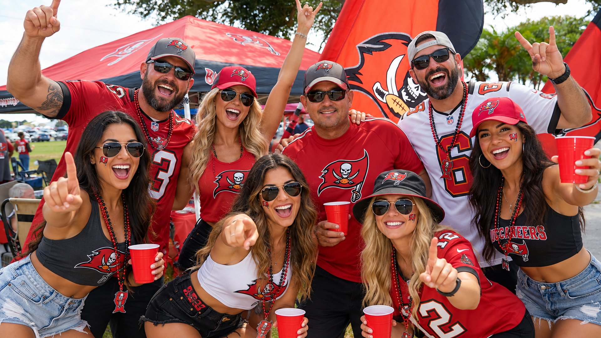 Buccaneers football tailgate at Raymond James Stadium · Tampa, FL