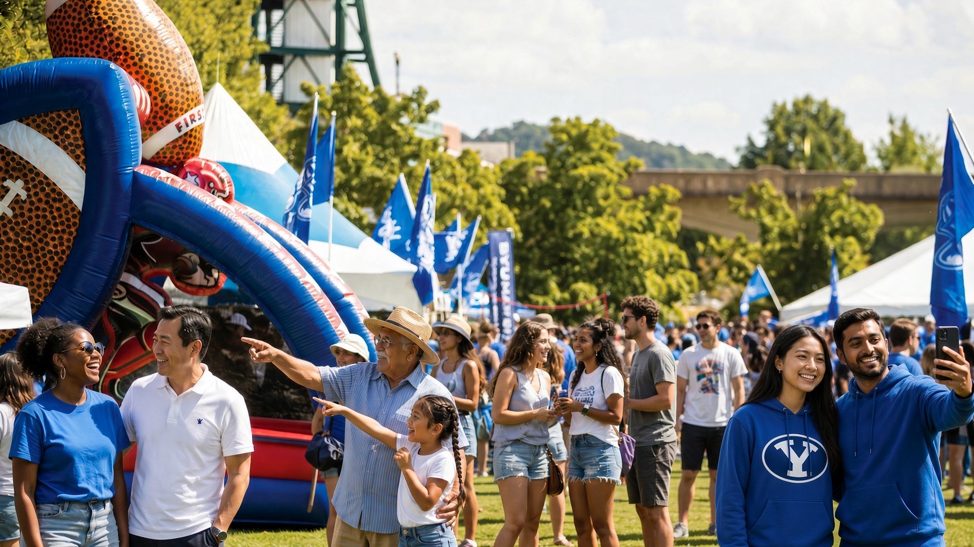 BYU football tailgate at LaVell Edwards Stadium · Provo, UT