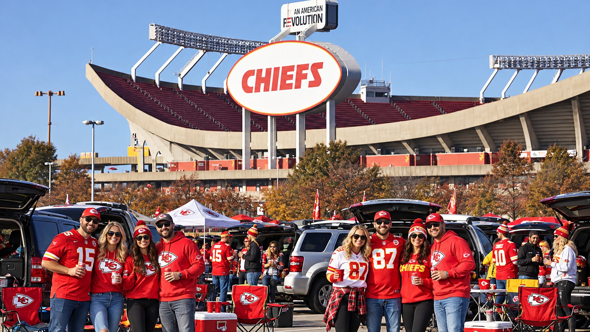 Chiefs football tailgate at GEHA Field at Arrowhead Stadium · Kansas City, MO