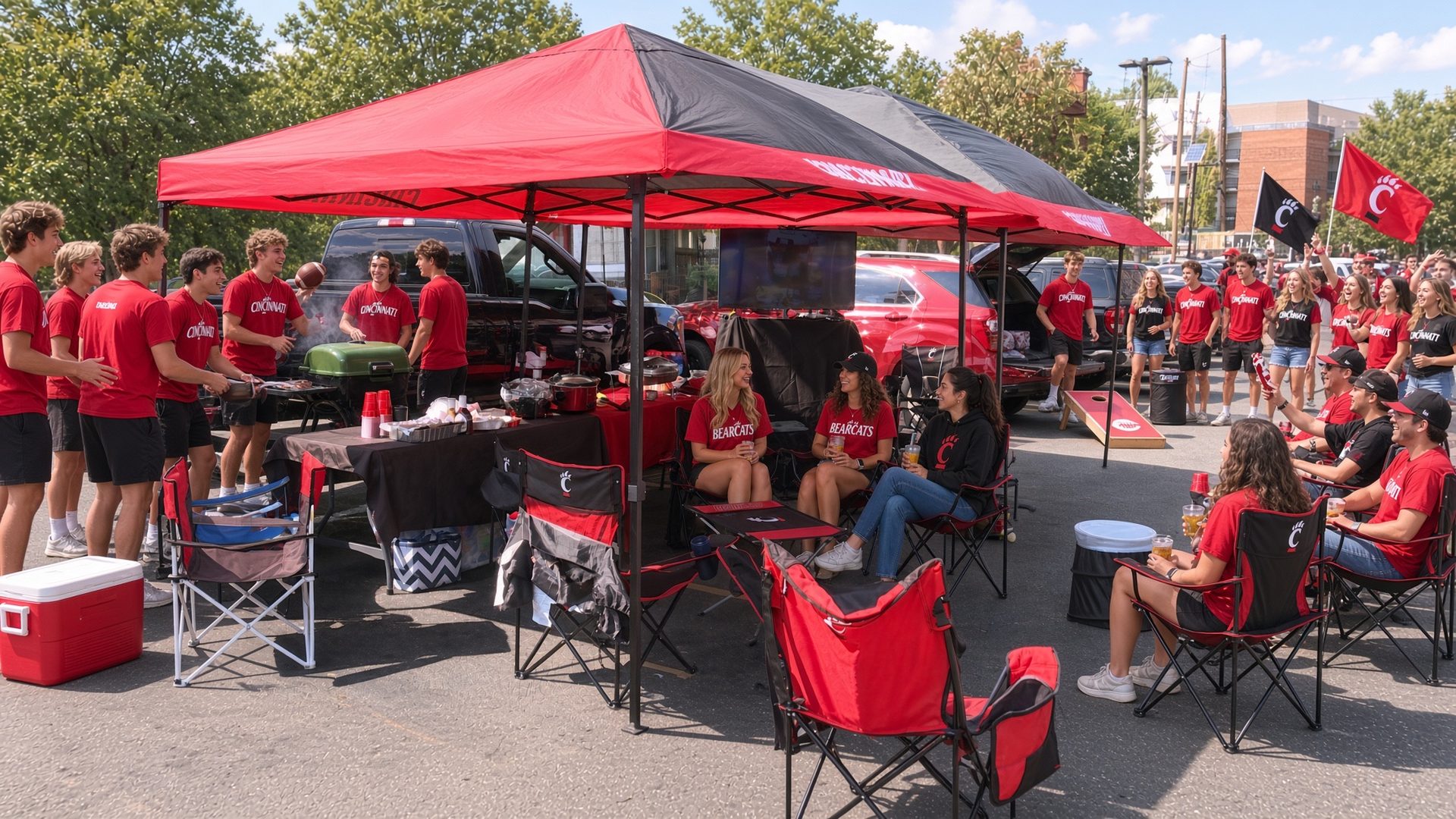 Cincinnati football tailgate at Nippert Stadium · Cincinnati, OH