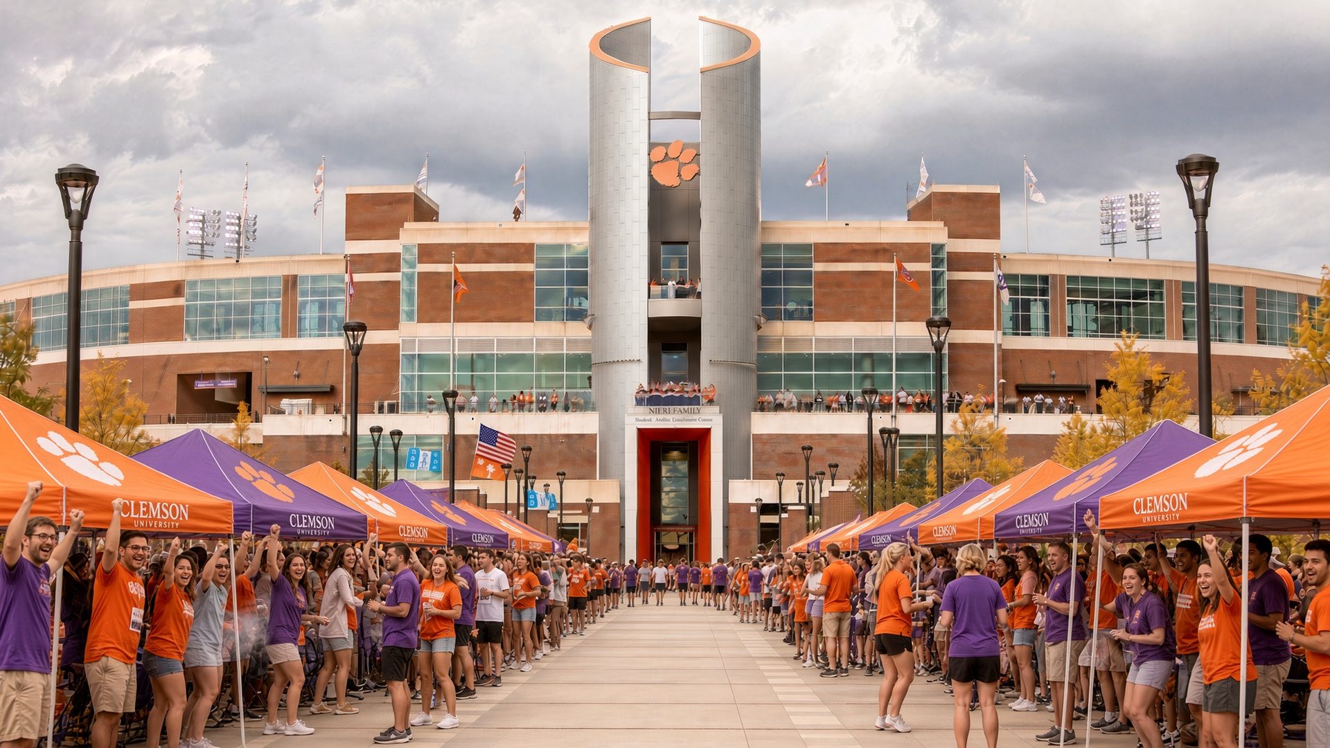 Clemson football tailgate at Memorial Stadium · Clemson, SC