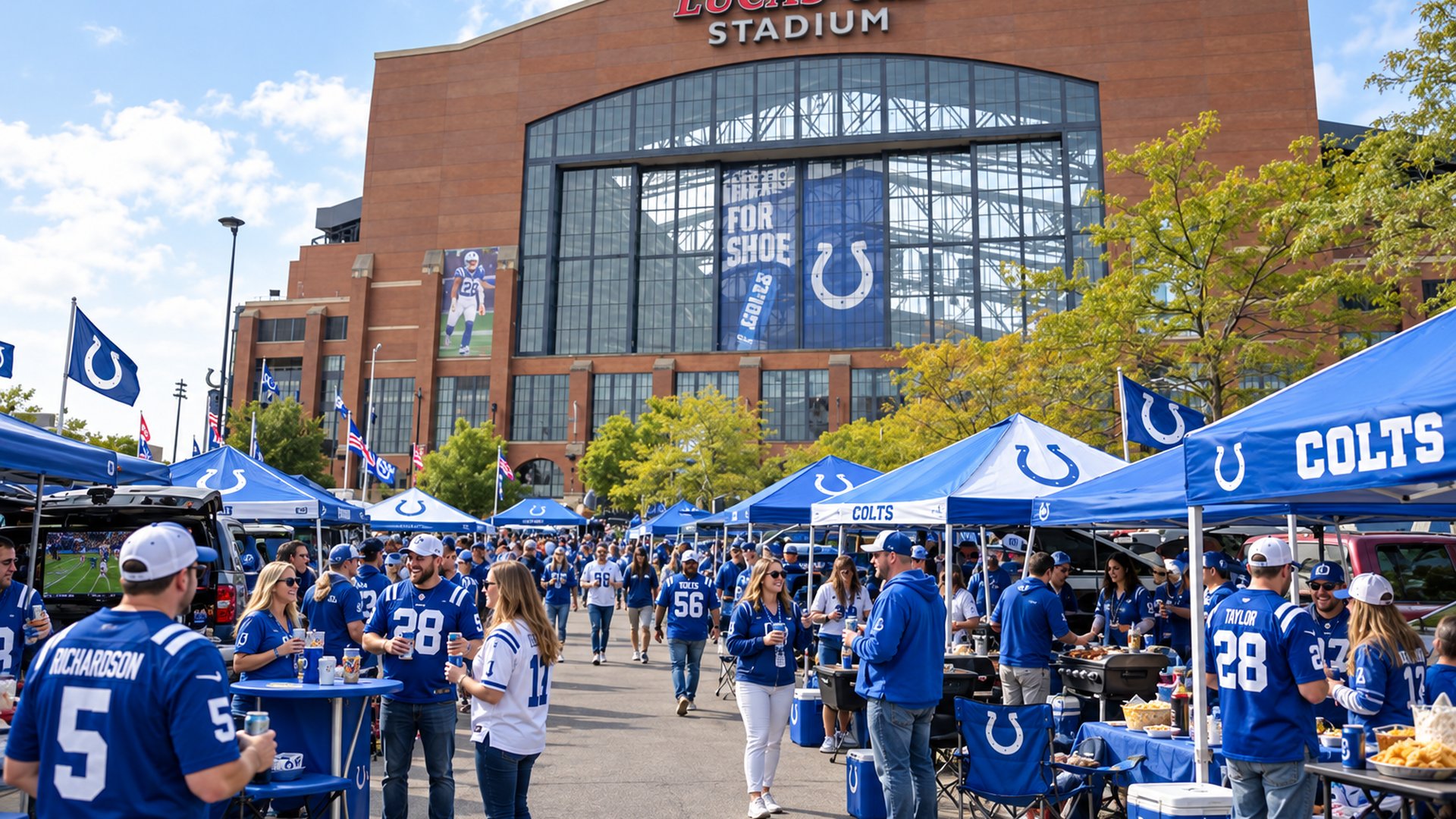 Colts football tailgate at Lucas Oil Stadium · Indianapolis, IN
