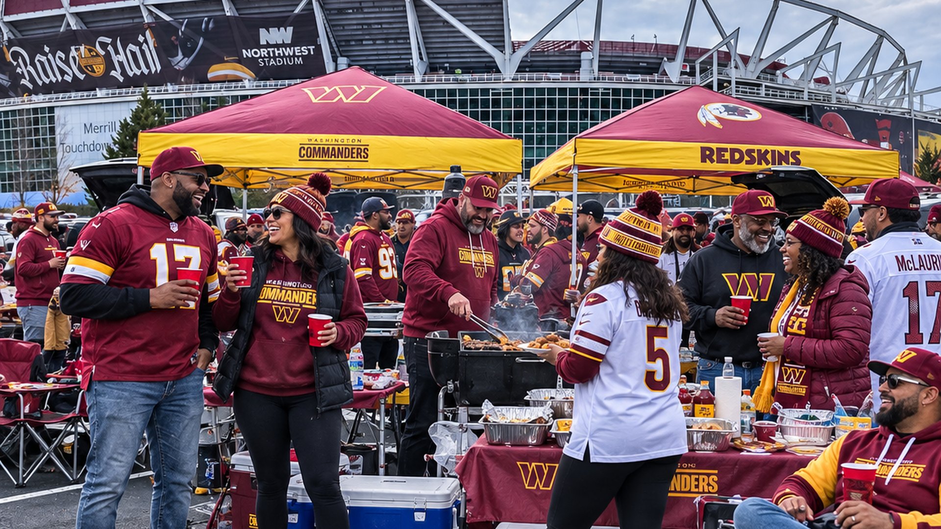 Commanders football tailgate at Northwest Stadium · Landover, MD