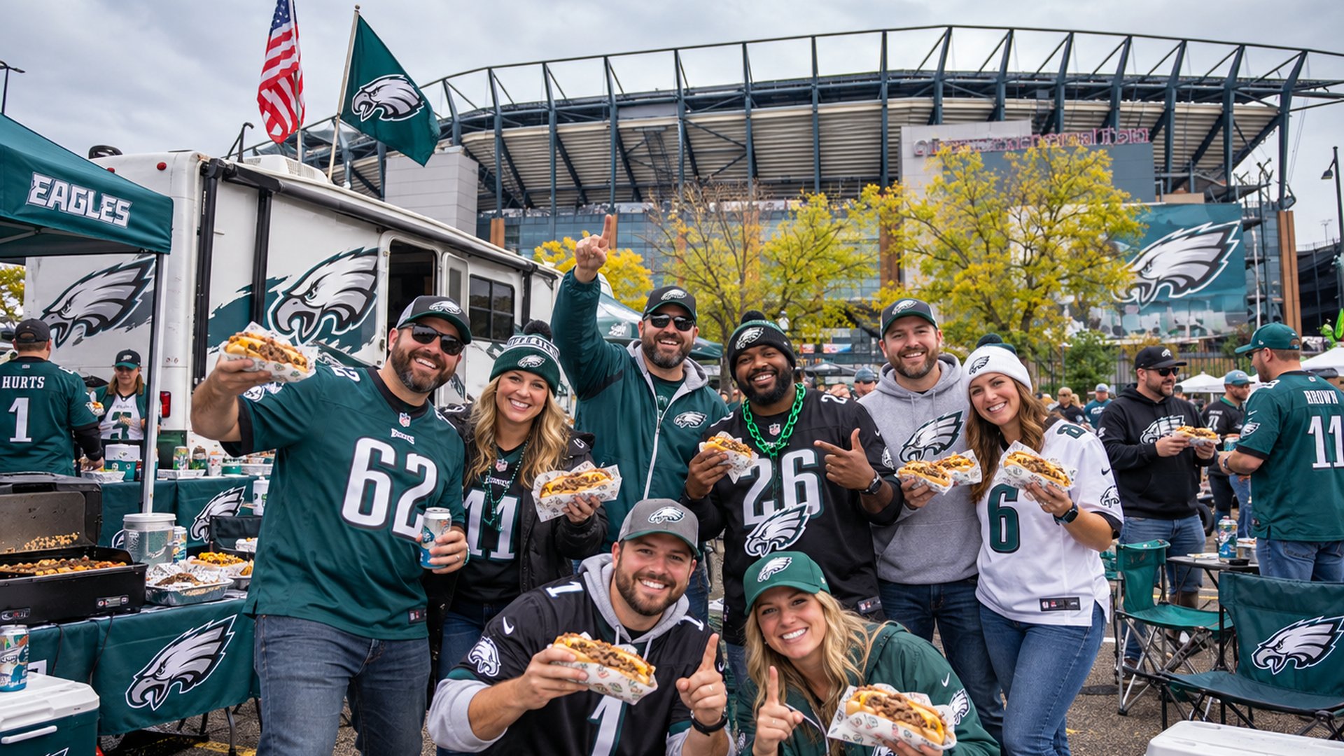 Eagles football tailgate at Lincoln Financial Field · Philadelphia, PA