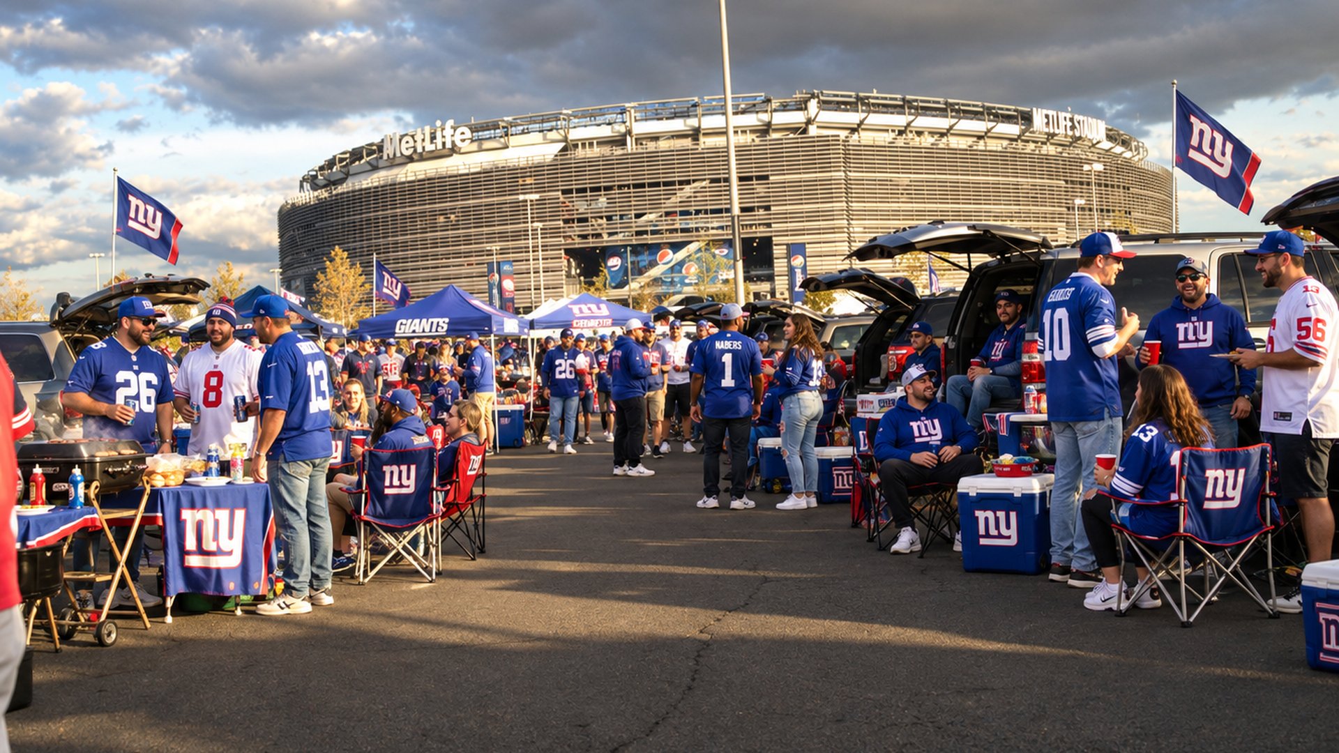 Giants football tailgate at MetLife Stadium · East Rutherford, NJ