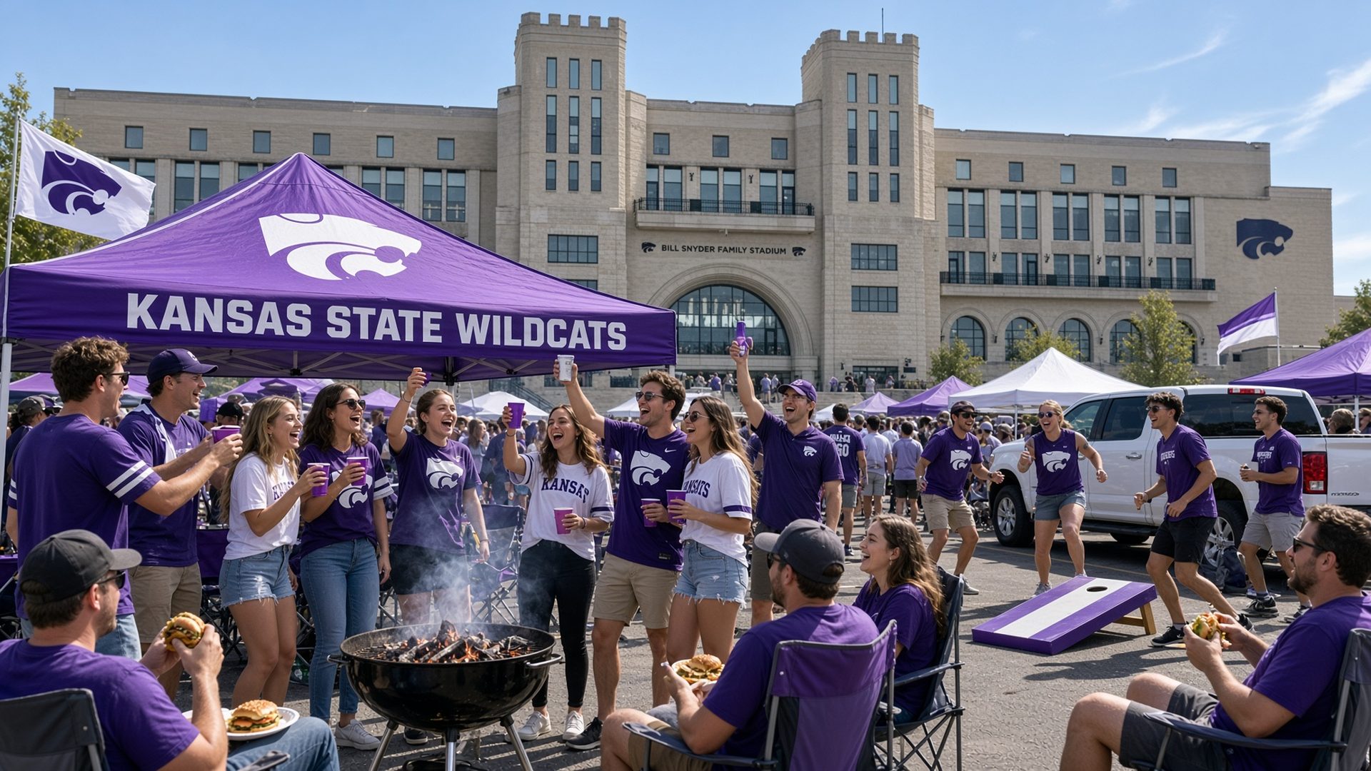 Kansas State football tailgate at Bill Snyder Family Stadium · Manhattan, KS
