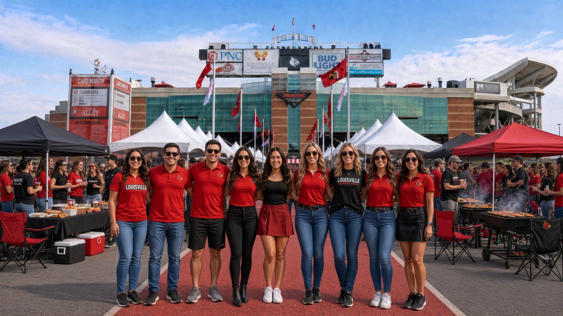 Louisville football tailgate at L&N Federal Credit Union Stadium · Louisville, KY