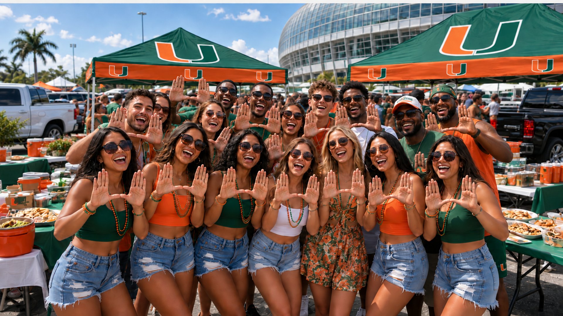 Miami football tailgate at Hard Rock Stadium · Miami Gardens, FL