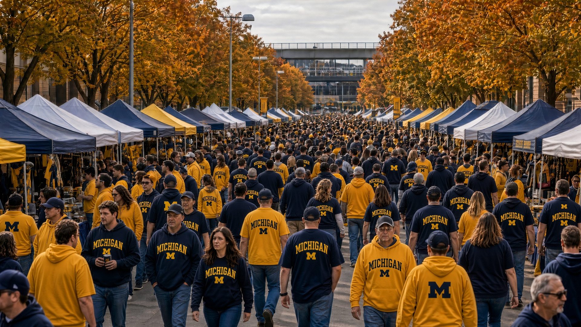 Michigan football tailgate at Michigan Stadium · Ann Arbor, MI