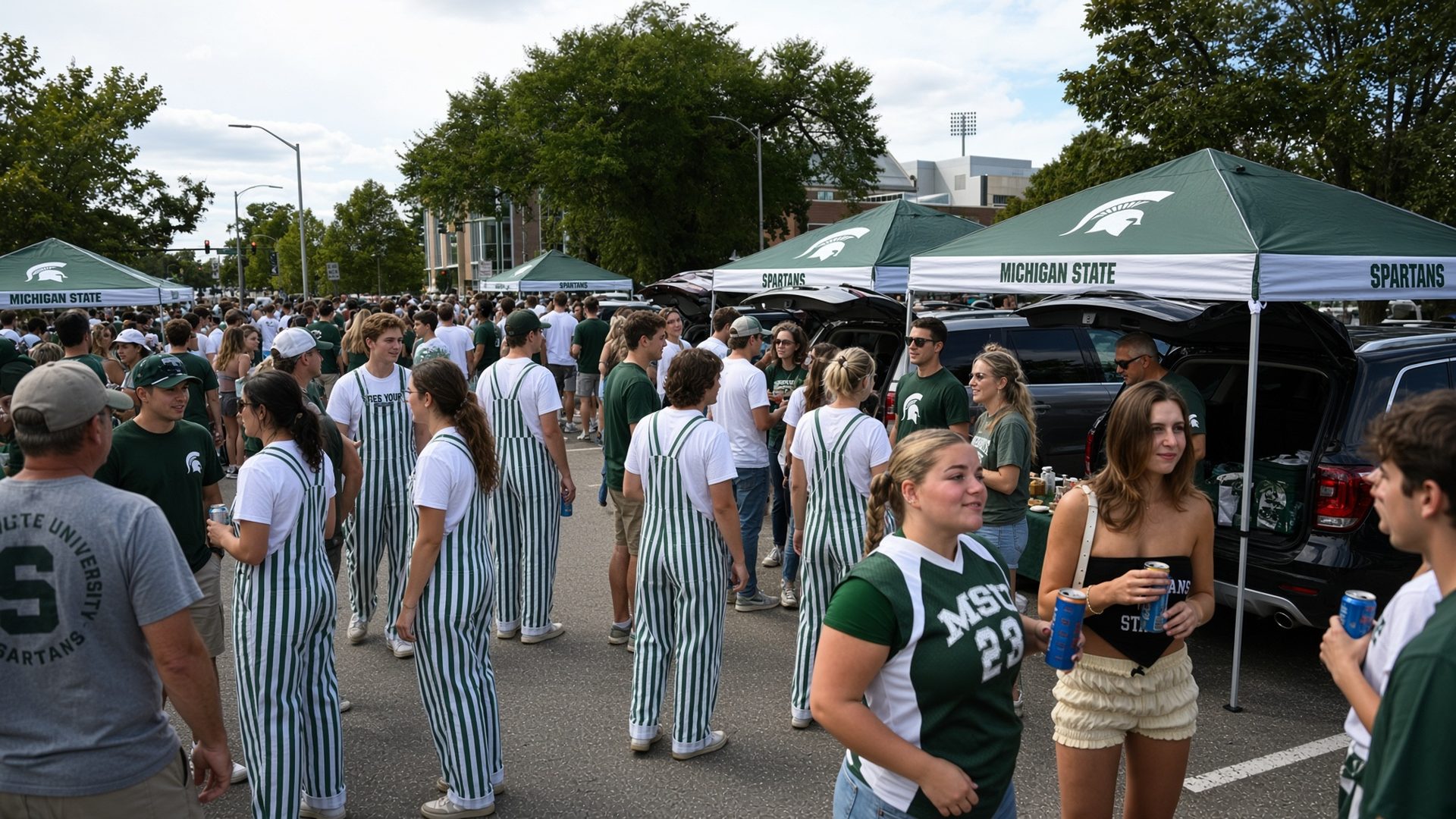 Michigan State football tailgate at Spartan Stadium · East Lansing, MI