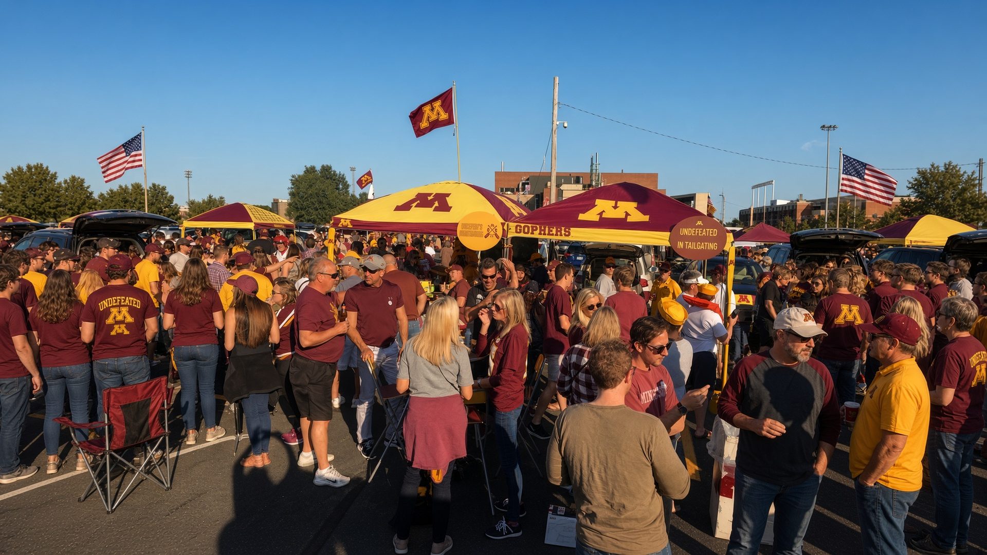 Minnesota football tailgate at Huntington Bank Stadium · Minneapolis, MN