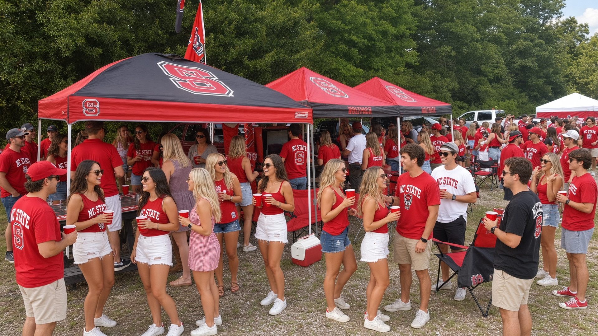 NC State football tailgate at Carter-Finley Stadium · Raleigh, NC