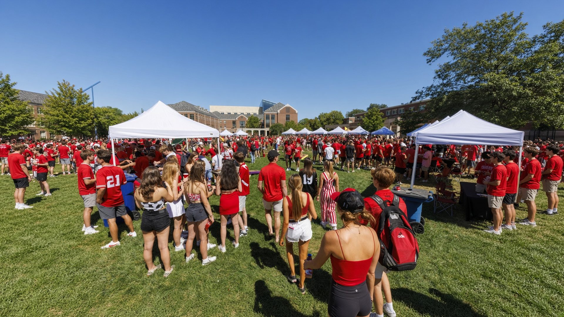 Nebraska football tailgate at Memorial Stadium · Lincoln, NE