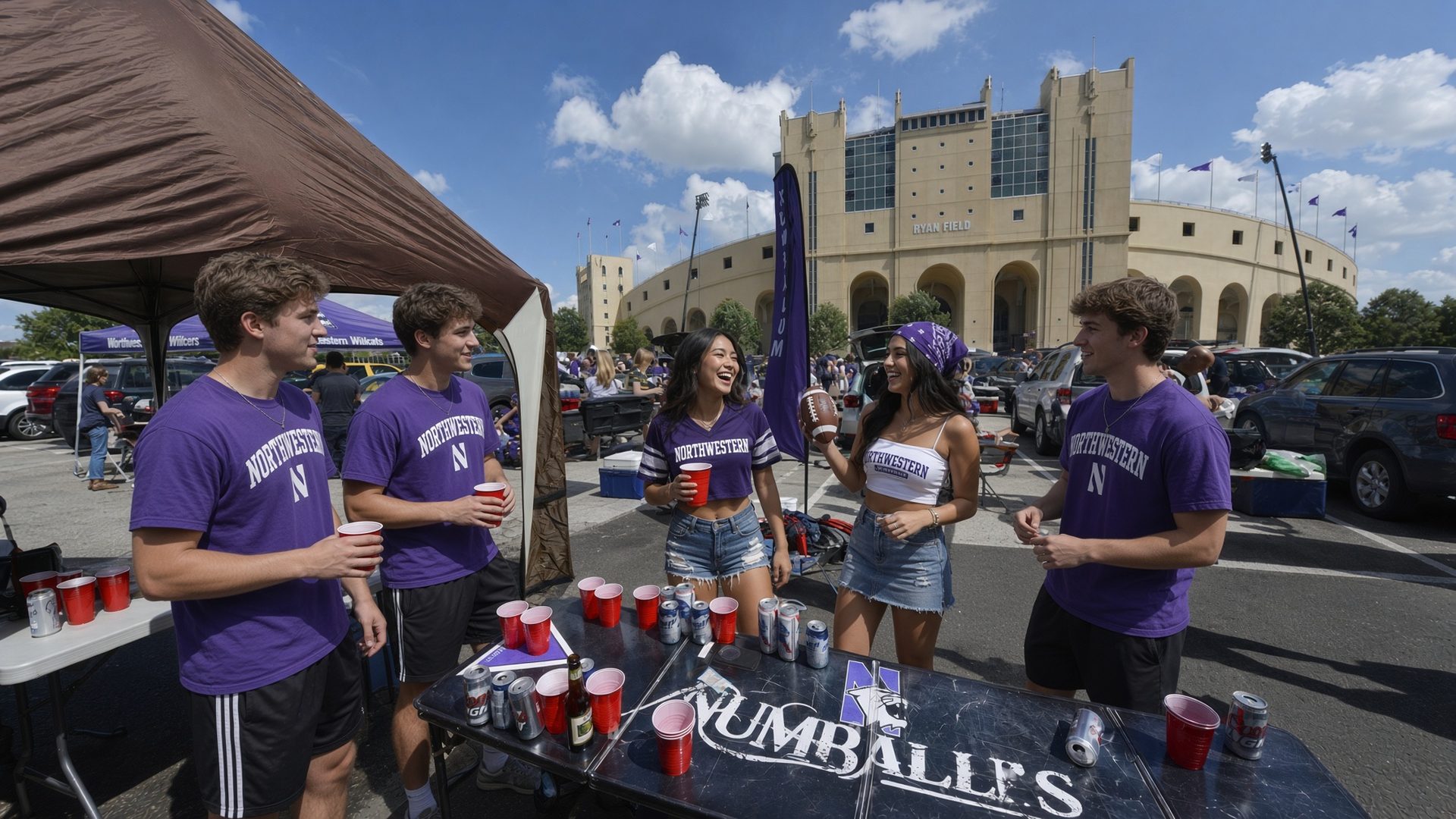 Northwestern football tailgate at Ryan Field · Evanston, IL