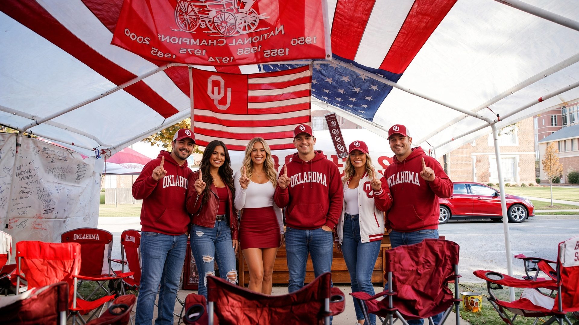 Oklahoma football tailgate at Gaylord Family Oklahoma Memorial Stadium · Norman, OK