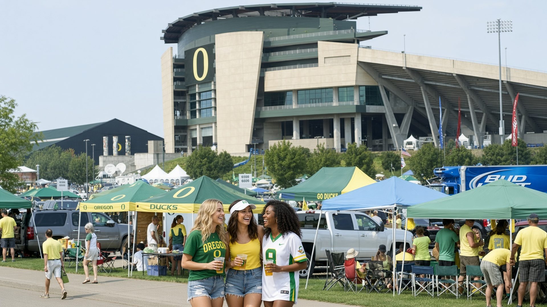 Oregon football tailgate at Autzen Stadium · Eugene, OR