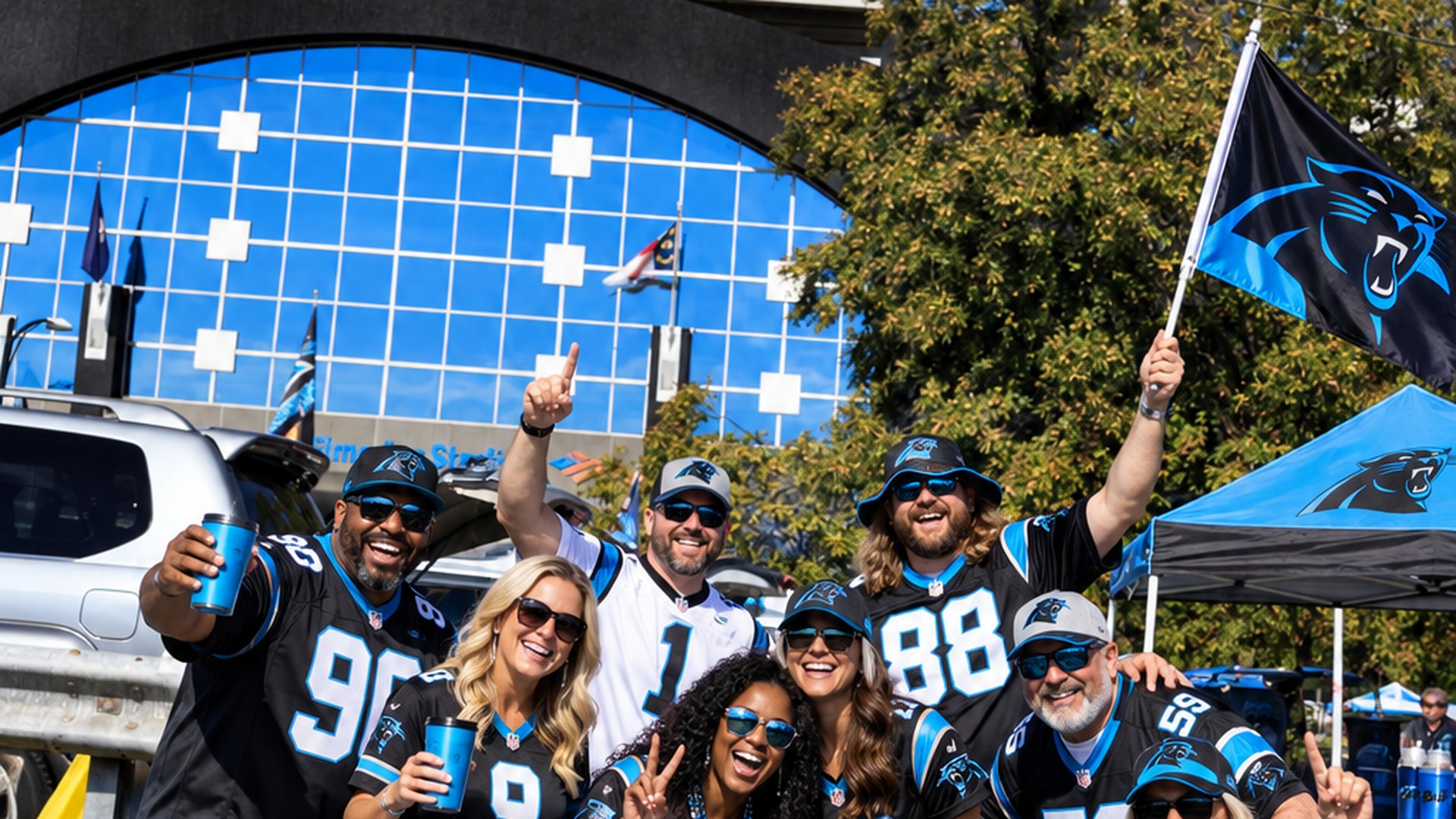 Panthers football tailgate at Bank of America Stadium · Charlotte, NC