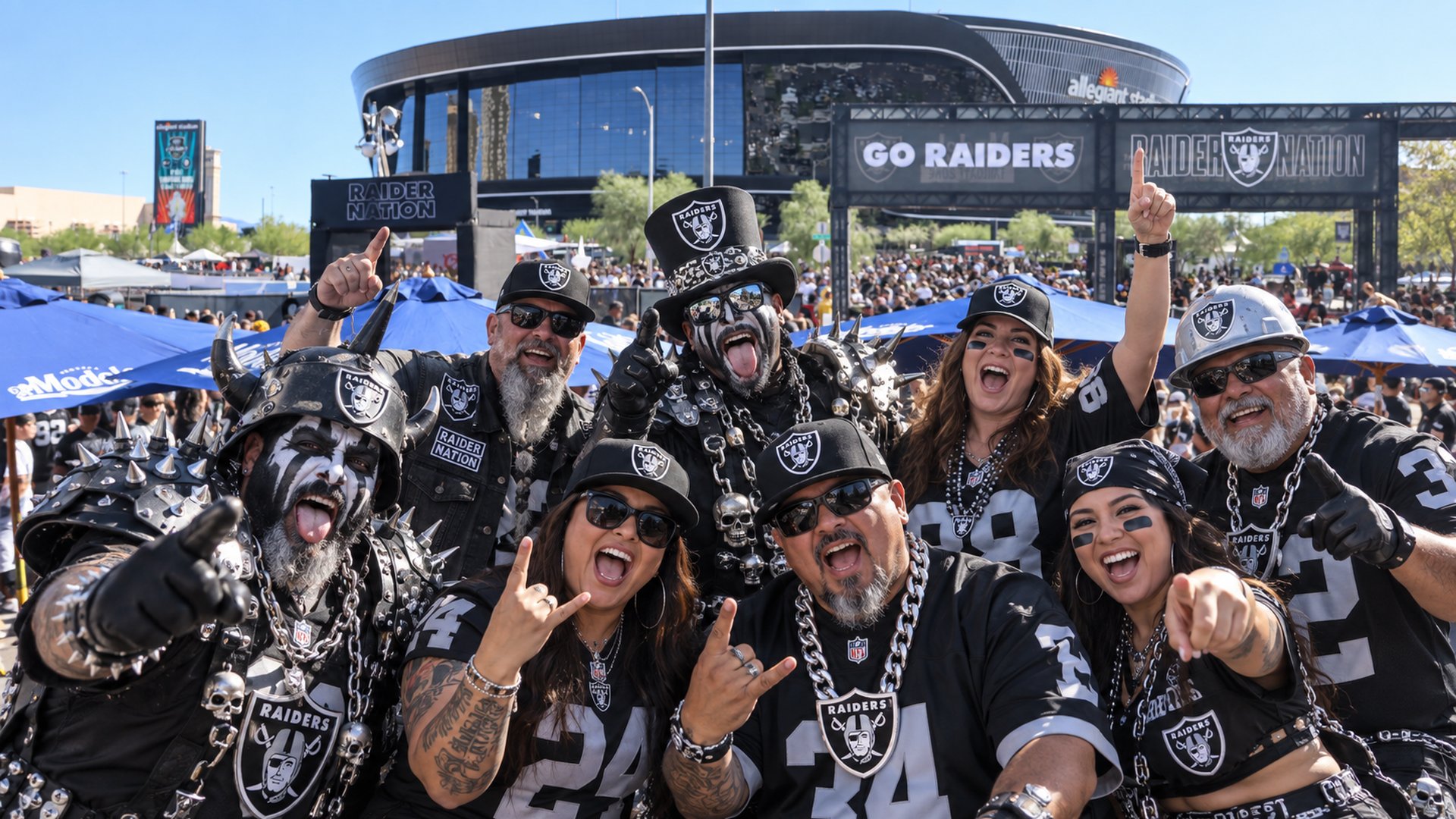 Raiders football tailgate at Allegiant Stadium · Paradise, NV