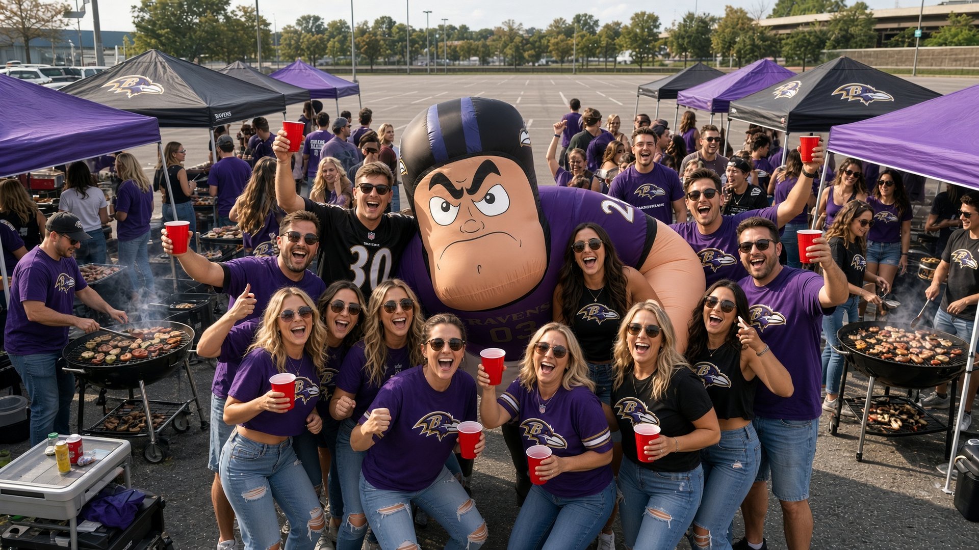 Ravens football tailgate at M&T Bank Stadium · Baltimore, MD