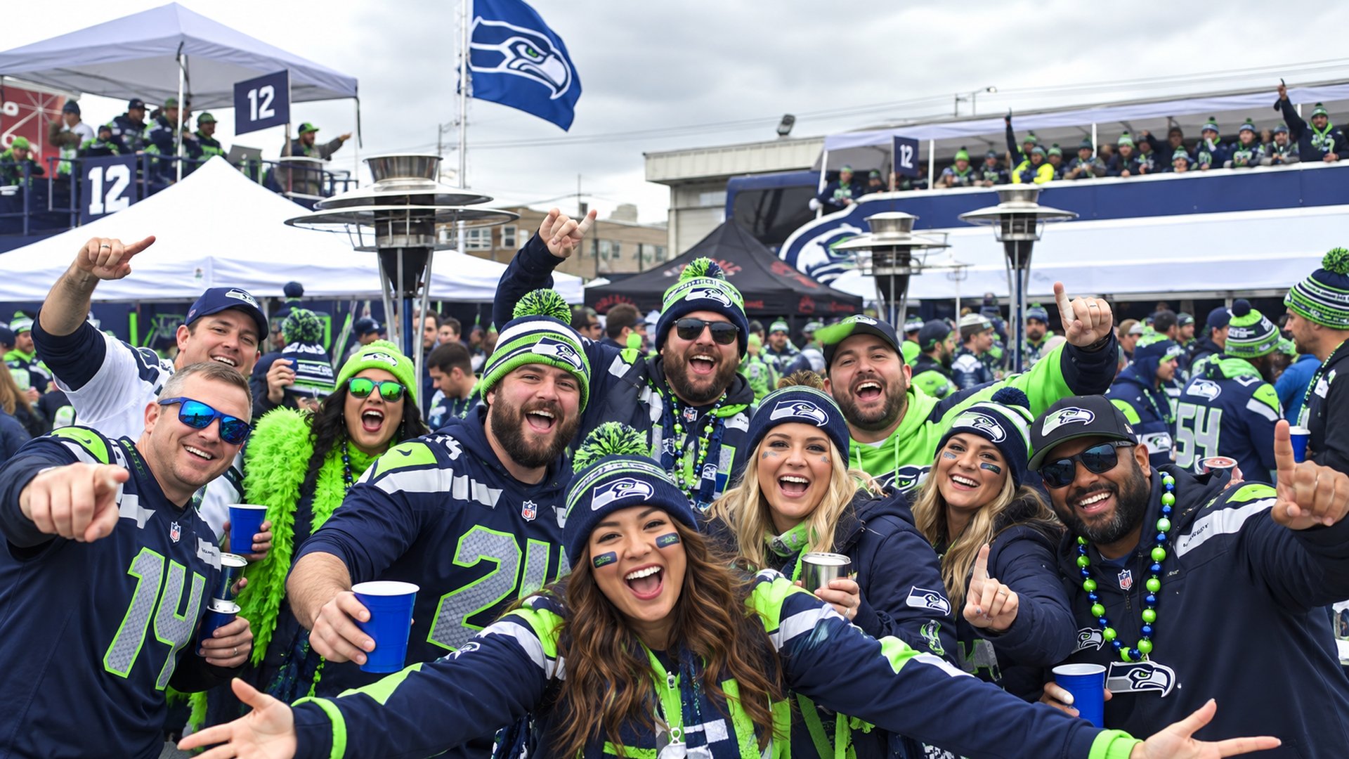 Seahawks football tailgate at Lumen Field · Seattle, WA