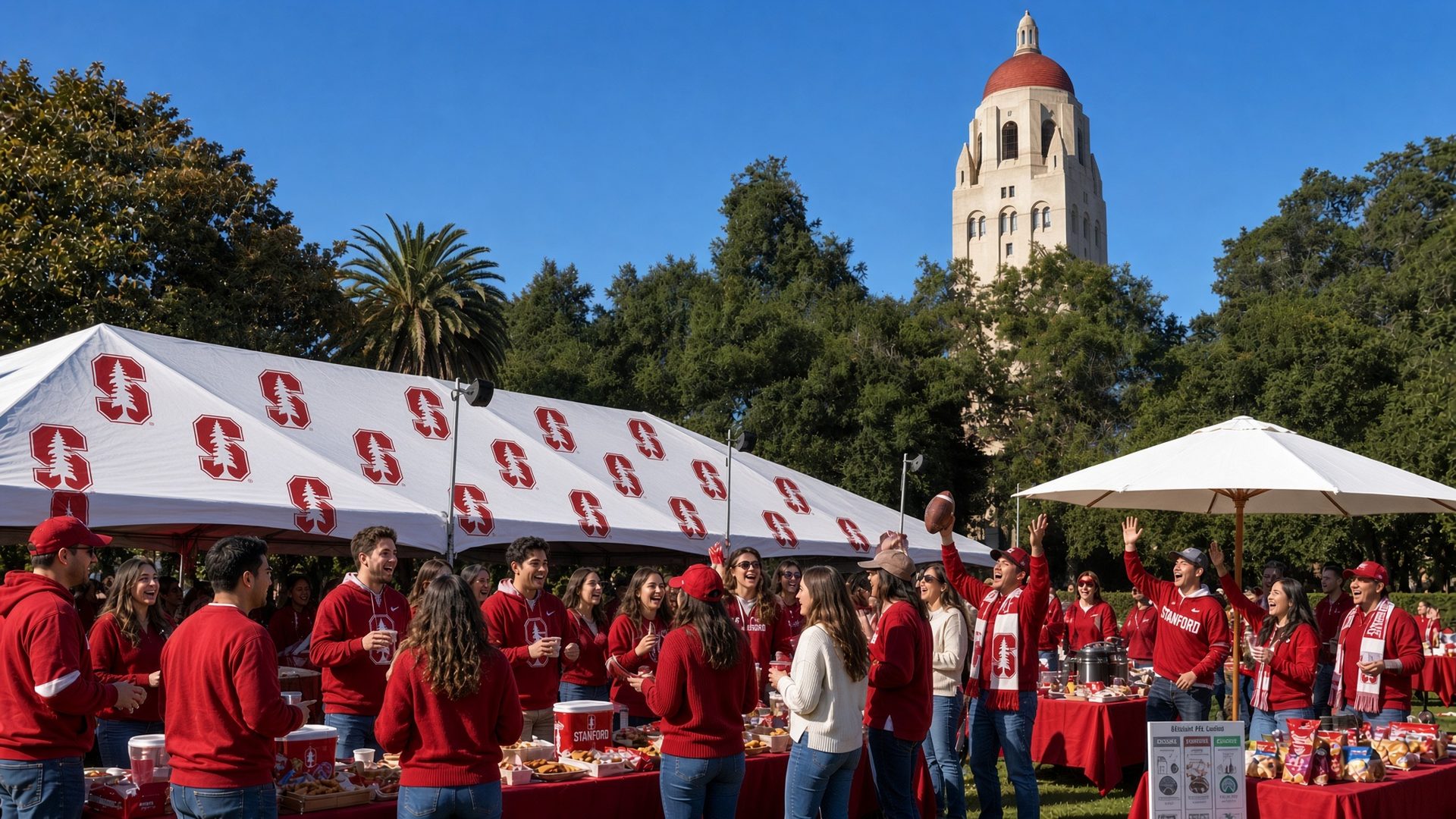 Stanford football tailgate at Stanford Stadium · Stanford, CA