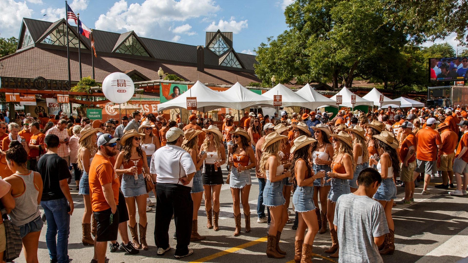 Texas football tailgate at DKR–Texas Memorial Stadium · Austin, TX