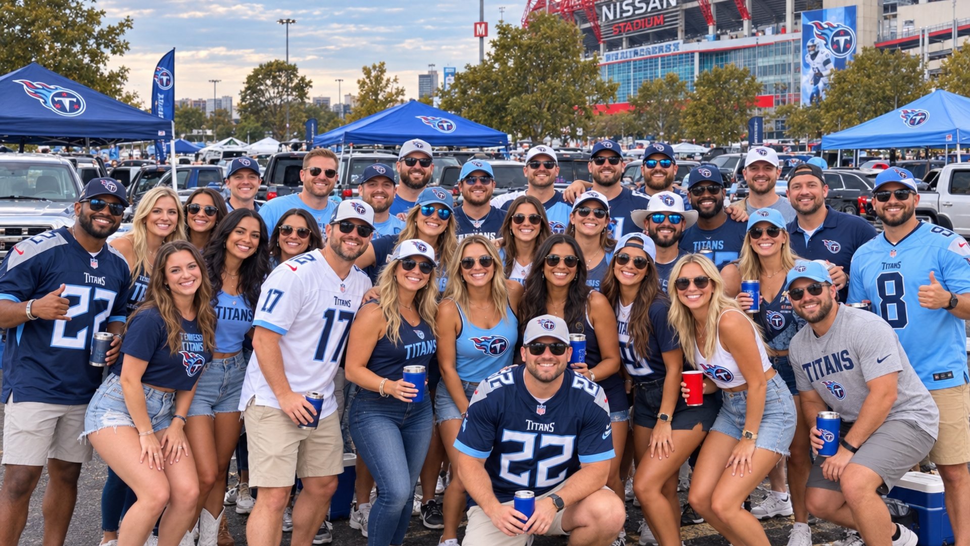 Titans football tailgate at Nissan Stadium · Nashville, TN