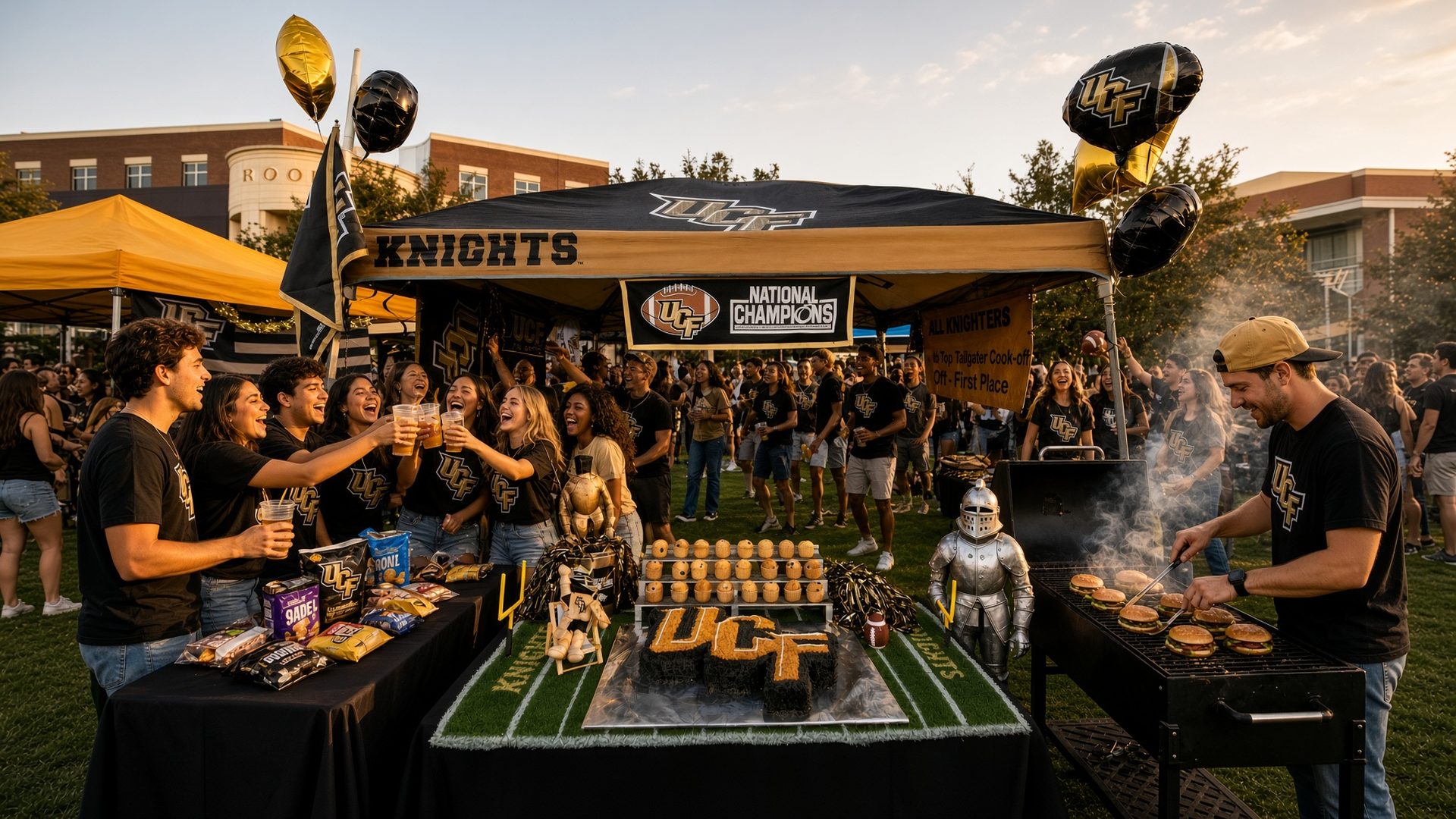 UCF football tailgate at Acrisure Bounce House · Orlando, FL