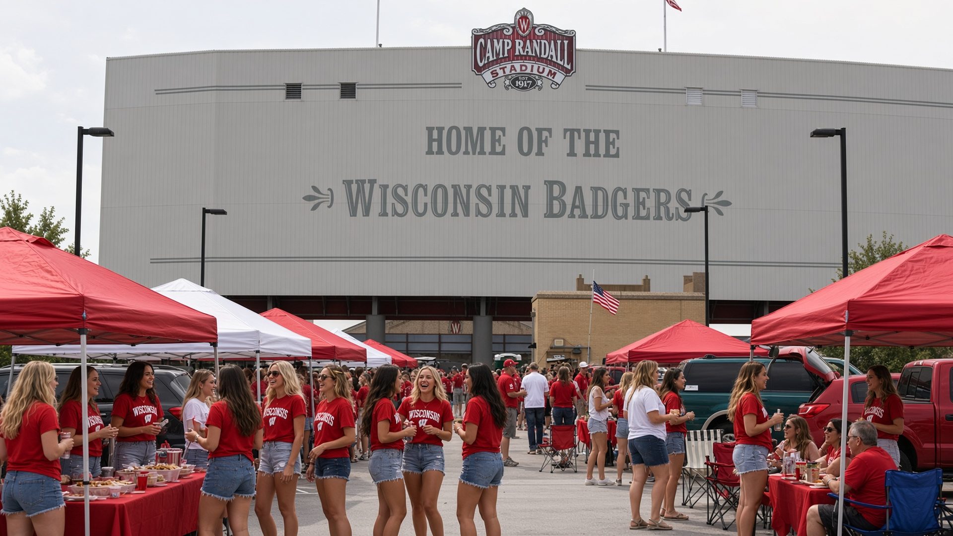 Wisconsin football tailgate at Camp Randall Stadium · Madison, WI