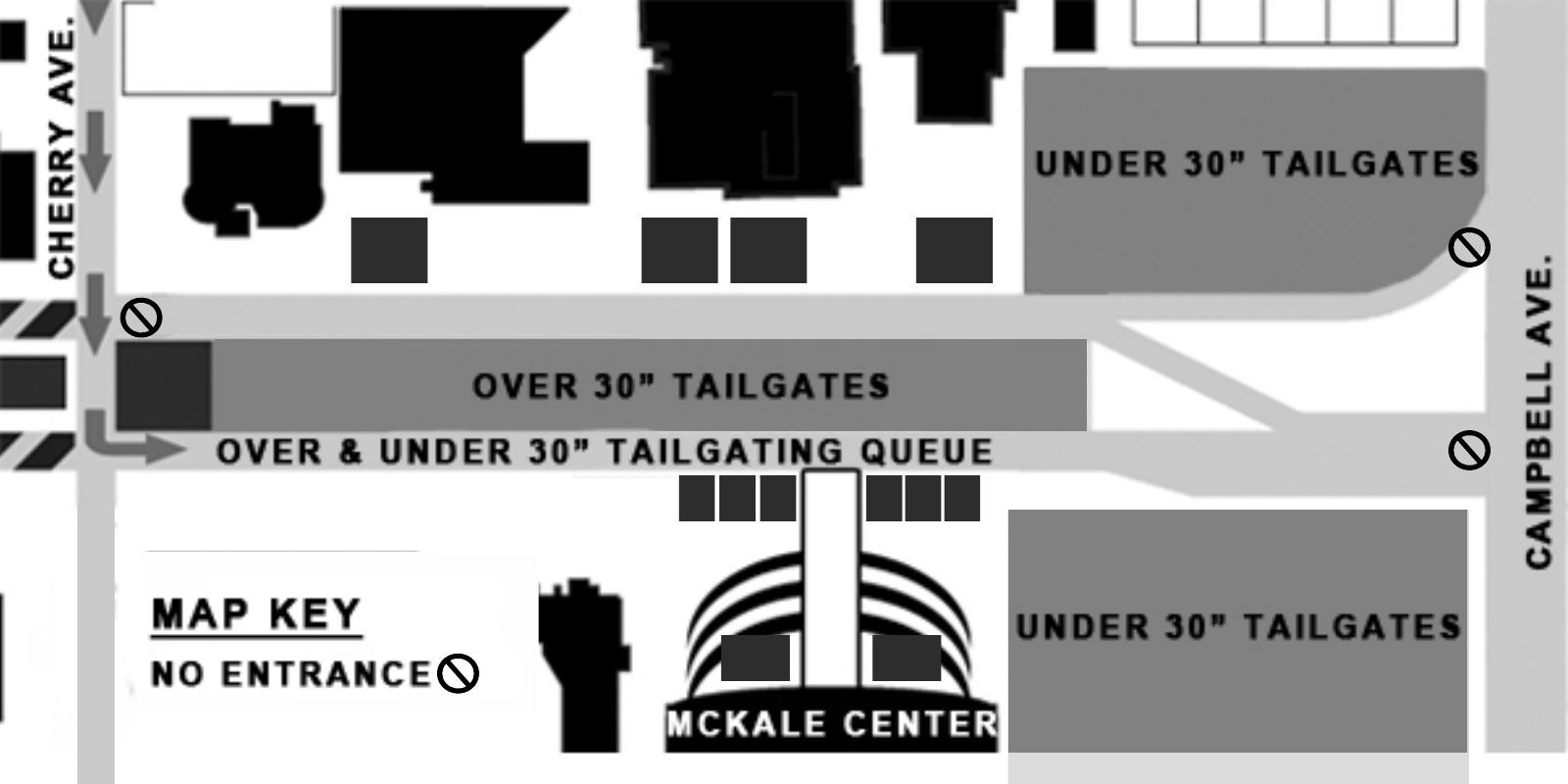 Arizona football parking map