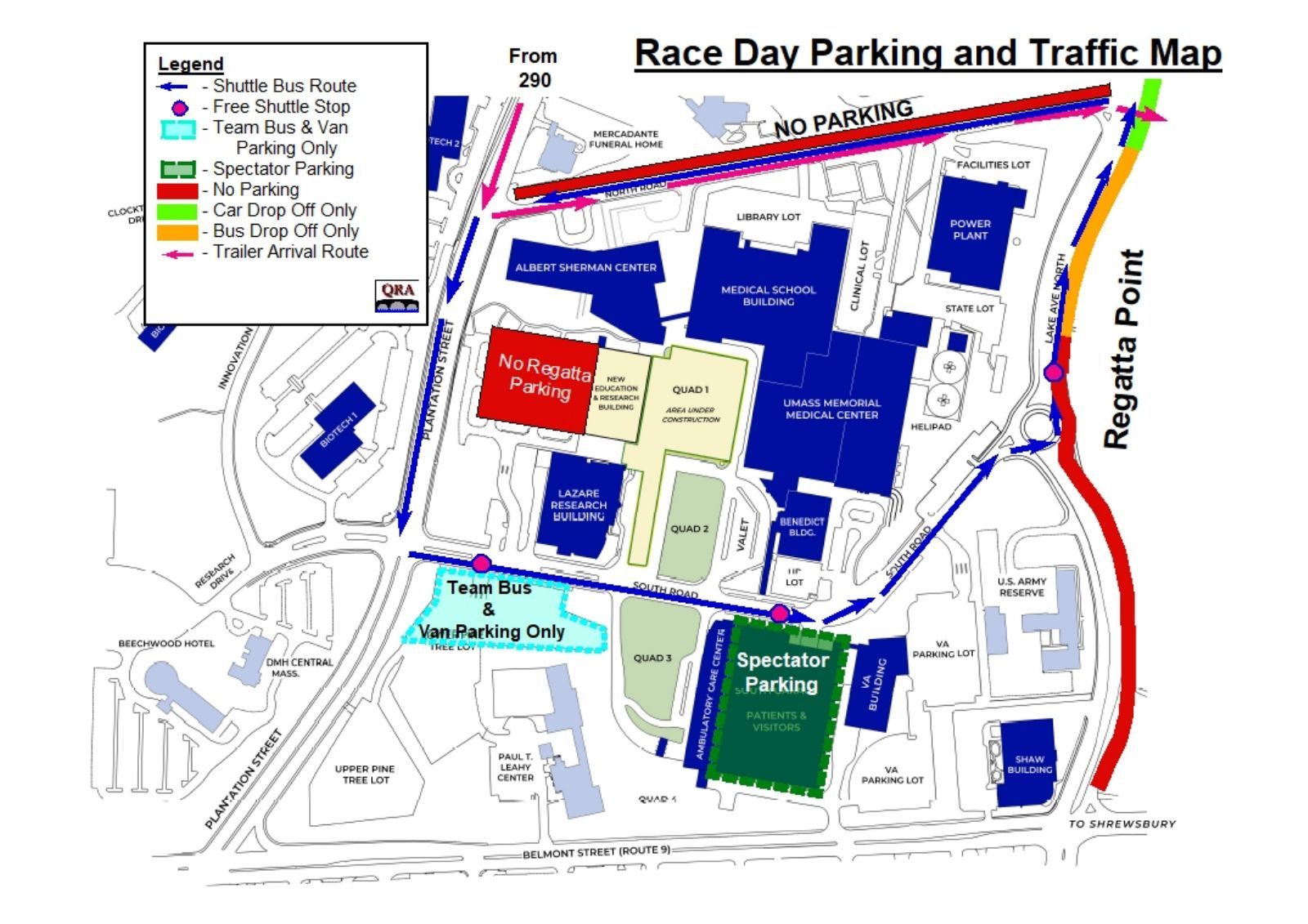 Michigan State football parking map